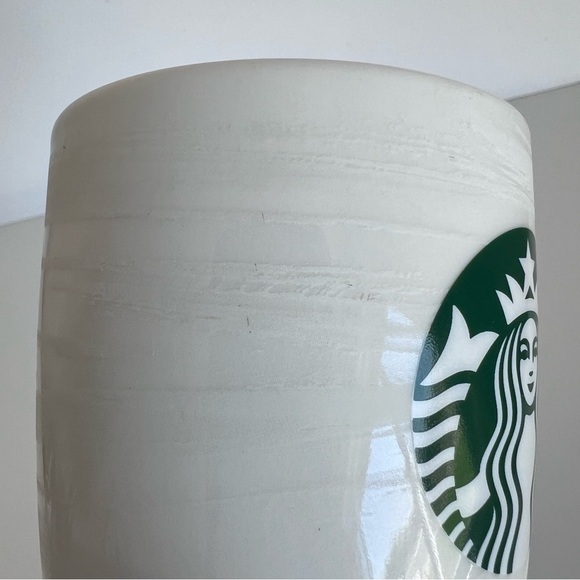 Starbucks 12oz White Frosted Swirl Mug - Picture 9 of 10